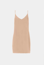Load image into Gallery viewer, CRÊPE DE CHINE SLIPPER DRESS WITH THIN SHOULDER STRAPS