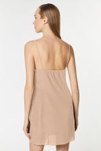 Load image into Gallery viewer, CRÊPE DE CHINE SLIPPER DRESS WITH THIN SHOULDER STRAPS