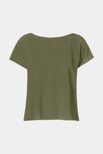 Load image into Gallery viewer, CROPPED T-SHIRT IN CRÊPE DE CHINE