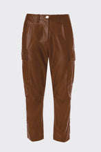 Load image into Gallery viewer, CARGO PANTS IN FAUX LEATHER