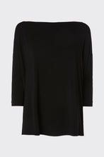 Load image into Gallery viewer, CREW-NECK TOP IN A LIGHT STRETCHY VISCOSE JERSEY WITH A DEEP V-BACK