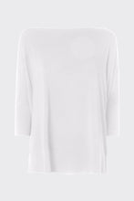 Load image into Gallery viewer, CREW-NECK TOP IN A LIGHT STRETCHY VISCOSE JERSEY WITH A DEEP V-BACK