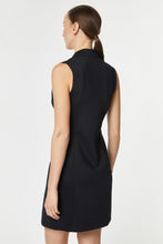 Load image into Gallery viewer, DOUBLE-BREASTED SLEEVELESS DRESS IN STRETCHY TECHNICAL JERSEY WITH LAPELS