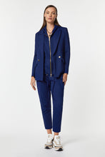 Load image into Gallery viewer, DOUBLE-BREASTED BLAZER IN STRETCHY TECHNICAL JERSEY WITH GOLD BUTTONS