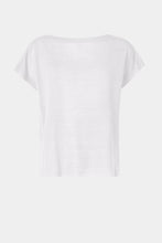 Load image into Gallery viewer, CREW NECK CROPPED TOP IN LINEN/VISCOSE JERSEY