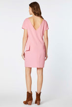 Load image into Gallery viewer, EGG-SHAPED DRESS IN STRETCHY VISCOSE CREPE WITH DOUBLE V NECK