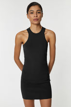 Load image into Gallery viewer, FITTED SLEEVELESS DRESS IN STRETCHY VISCOSE