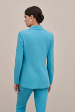 Load image into Gallery viewer, DOUBLE-BREASTED BLAZER IN VISCOSE CREPE WITH FABRIC-COVERED BUTTONS