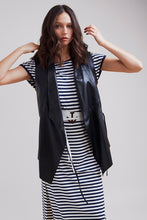 Load image into Gallery viewer, Asymmetrical leather vest