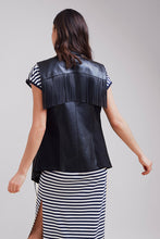 Load image into Gallery viewer, Asymmetrical leather vest