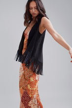 Load image into Gallery viewer, Fringed suede vest