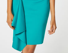 Load image into Gallery viewer, DRAPED SHEATH DRESS IN STRETCHY ENGINEERED JERSEY