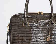 Load image into Gallery viewer, ELEGANT FAUX CROC BRIEFCASE