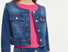 Load image into Gallery viewer, BLUE DENIM CROPPED JACKET