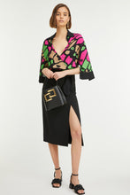 Load image into Gallery viewer, BUTTERFLY PRINT WRAP BLOUSE