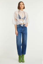 Load image into Gallery viewer, BLUE DENIM RELAXED STRAIGHT JEANS
