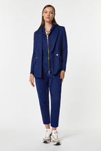 Load image into Gallery viewer, DOUBLE-BREASTED BLAZER IN STRETCHY TECHNICAL JERSEY WITH GOLD BUTTONS