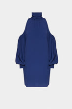 Load image into Gallery viewer, CRÊPE DE CHINE DRESS WITH CUT-OUT AND JERSEY DETAILS
