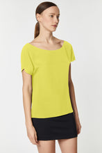 Load image into Gallery viewer, CROPPED T-SHIRT IN CRÊPE DE CHINE
