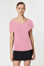 Load image into Gallery viewer, CROPPED T-SHIRT IN CRÊPE DE CHINE
