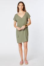 Load image into Gallery viewer, EGG-SHAPED DRESS IN CRÊPE DE CHINE WITH OVERSIZE SIDE POCKETS
