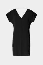 Load image into Gallery viewer, EGG-SHAPED DRESS IN CRÊPE DE CHINE WITH OVERSIZE SIDE POCKETS
