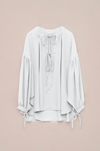 Load image into Gallery viewer, CREPE SHIRT WITH V NECK AND STRAPS
