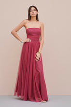Load image into Gallery viewer, FLARED TULLE DRESS WITH GATHERED BODICE

