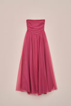 Load image into Gallery viewer, FLARED TULLE DRESS WITH GATHERED BODICE
