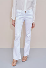 Load image into Gallery viewer, BELL BOTTOM JEANS WITH DOUBLE BUTTON ON WAIST
