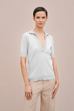 Load image into Gallery viewer, COTTON POLO SHIRT WITH THREE QUARTER SLEEVES
