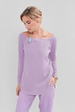 Load image into Gallery viewer, Contrasting fabric t-shirt 46 / LAVENDER
