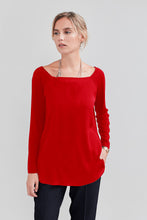 Load image into Gallery viewer, Contrasting fabric t-shirt 42 / BERRY
