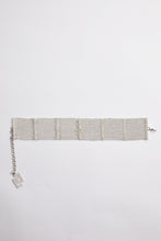 Load image into Gallery viewer, CHOKER WITH SILVER MINI-RHINESTONES AND CG PENDANT
