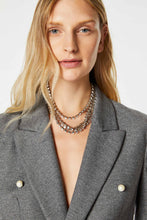 Load image into Gallery viewer, BEJEWELLED NECKLACE/BELT WITH TWO ROWS OF WHITE RHINESTONES
