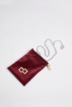 Load image into Gallery viewer, BEJEWELLED NECKLACE/BELT WITH TWO ROWS OF WHITE RHINESTONES

