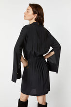 Load image into Gallery viewer, DRAPED DRESS IN CREPE DE CHINE WITH COWL NECK
