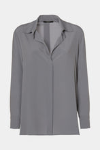 Load image into Gallery viewer, CREPE DE CHINE SHIRT WITH GOLD BUTTONS
