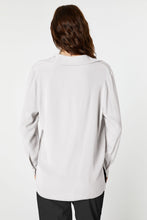 Load image into Gallery viewer, CREPE DE CHINE SHIRT WITH GOLD BUTTONS
