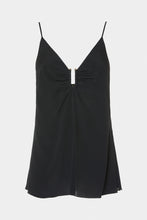 Load image into Gallery viewer, CRÊPE DE CHINE TOP WITH CLASP AND THIN STRAPS
