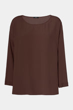 Load image into Gallery viewer, CRÊPE DE CHINE ROUND-NECK TOP
