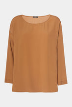 Load image into Gallery viewer, CREW NECK BLOUSE IN CREPE DE CHINE
