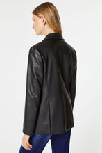 Load image into Gallery viewer, DOUBLE-BREASTED BLAZER IN FAUX LEATHER
