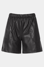 Load image into Gallery viewer, FAUX LEATHER LOOSE-FIT BERMUDA SHORTS
