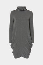 Load image into Gallery viewer, DRAPED COWL-NECK DRESS IN STRETCHY VISCOSE JERSEY
