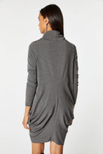 Load image into Gallery viewer, DRAPED COWL-NECK DRESS IN STRETCHY VISCOSE JERSEY
