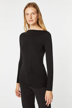 Load image into Gallery viewer, BASIC BATEAU-NECK TOP IN STRETCHY VISCOSE JERSEY
