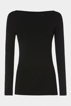 Load image into Gallery viewer, BASIC BATEAU-NECK TOP IN STRETCHY VISCOSE JERSEY
