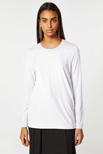 Load image into Gallery viewer, BASIC CREW-NECK TOP IN STRETCHY LIGHT VISCOSE JERSEY WITH RAGLAN SLEEVES
