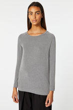 Load image into Gallery viewer, BASIC CREW-NECK TOP IN STRETCHY LIGHT VISCOSE JERSEY WITH RAGLAN SLEEVES
